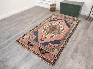 Vintage Area Rug, Handmade Rug, oriental Rug, Bohemian Home Decor 3.8 x 6.9 ft - Picture 1 of 10