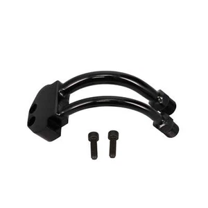 Curved A/C Manifold Fitting for Sanden SD-7 Style Compressor - Black - Picture 1 of 3