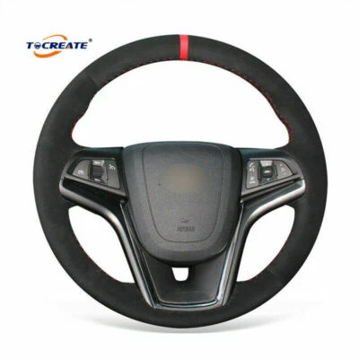 Hágalo usted mismo cubierta de volante de gamuza para Chevrolet Malibu 2011-2014 Volt 2015 #06TA Foto 1 de 4