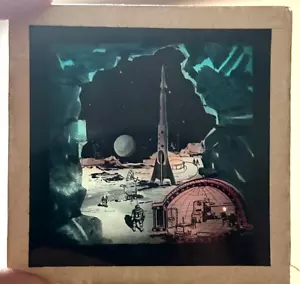 USSR GLASS SLIDE glass space Soviet prototype space station ISS orbital station - Picture 1 of 5