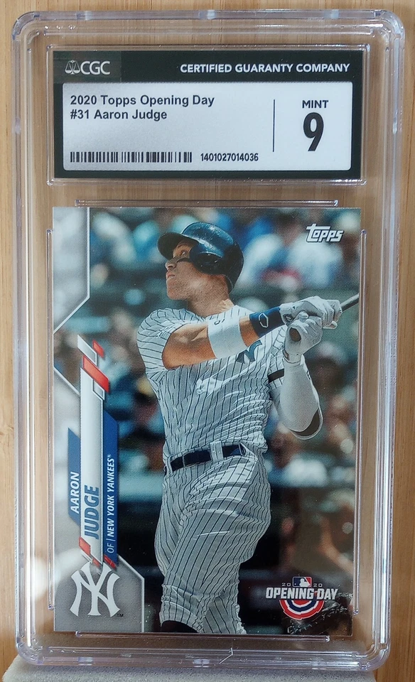 Aaron Judge, 2020 Topps Opening Day #31, CDC 9 (Mint) Condition.  Yankees Star - Image 1 of 2