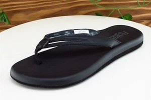 Flojos Sz 6 M Black Flip Flop Synthetic Women Sandals - Picture 1 of 7