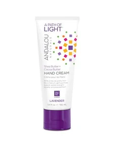 Andalou Light Naturals Shea Butter & Cocoa Hand Cream Lavender 3.4 oz Pack of 6 - Picture 1 of 2