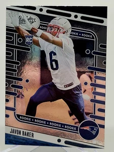 2024 PANINI ABSOLUTE JAVON BAKER BLACK ROOKIE FOOTBALL CARD PATRIOTS NFL 180 - Picture 1 of 2