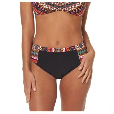 Conjunto de natación Skechers de 2 piezas con parte superior de bikini bandeau y parte inferior de bikini de tiro alto, pequeño Foto 1 de 4