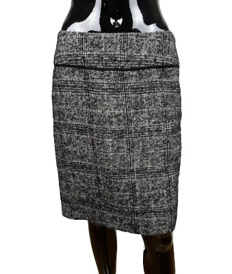 Max Mara Studio lã-mohair xadrez tamanho US8 IT42 - Imagem 1 de 4