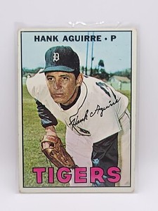 1967 Topps Baseball Hank Aguirre #263 Detroit Tigers Vintage