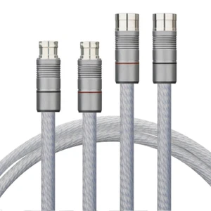 Pair OCC Silver Plated Wire Microphone Cable HiFi Audio Interconnect XLR Cable - Picture 1 of 10