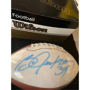 Bo Jackson Signed Football Heisman Winner 1985 LA Raiders Steiner Autogtaph COA - Picture 1 of 7