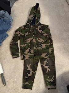 Boys Camo Polo Ralph Lauren Jogging Suit Set Size 6 2 Pieces - Picture 1 of 7