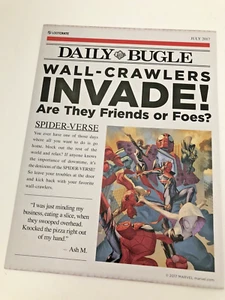 Loot Crate Original Gaming Print Daily Bugle Wallcrawlers Invade 8” x 10” Poster - Picture 1 of 2