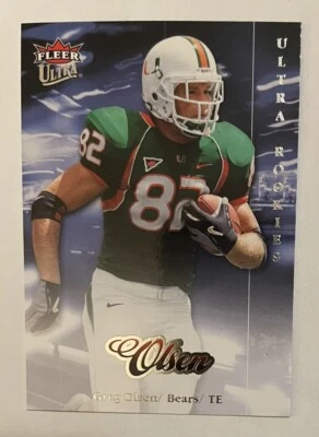 2007 Fleer Ultra Rookies Greg Olsen (RC) #223 Panthers Bears Hurricanes FOX - Image 1 of 2