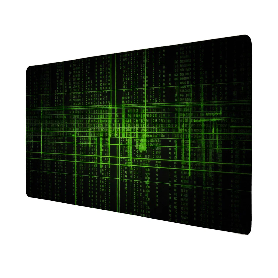 Matrix-Code Schreibtischunterlage 69x31cm XXL Mauspad - Futuristisches Design - Bild 1 von 4