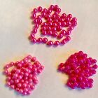 Mardi Gras Bead Necklace Pink Lot Of 3 Different Shades All 22 Inches