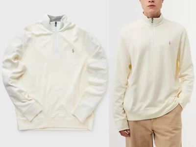 POLO RALPH LAUREN 1/4 Zip Club Sweater Sweatshirt Jumper Pulli Pullover Pony S - Bild 1 von 4