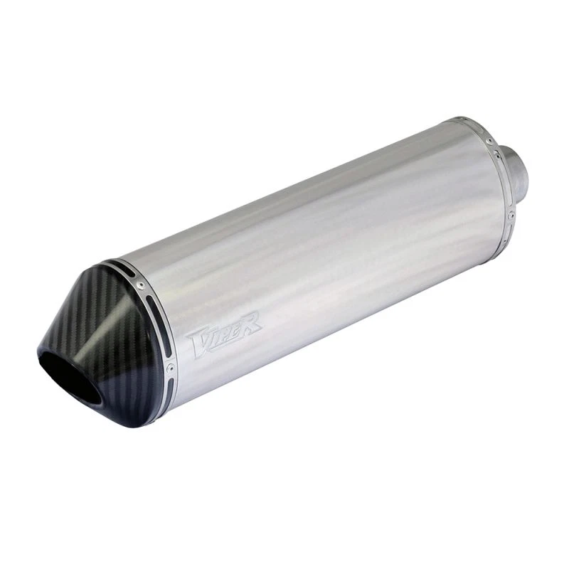 Caja abierta Viper aleación ovalada rechoncha (39 cm) lata de carrera tapa de extremo de fibra de carbono Foto 1 de 1