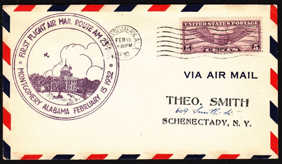 1932 First Flight CAM-23 Montgomery, Alabama AL Sc C12 - Image 1 of 1