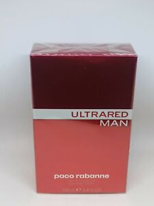 Paco Rabanne Ultrared Man Eau De Toilette 3.4 Oz 100ml New sealed Rare
