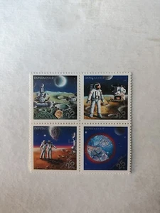 Russia 1989 Space Mission Stamps MNH Block, Set of 4 - Picture 1 of 1