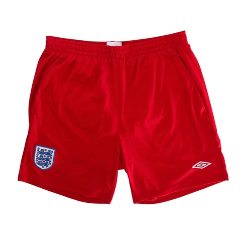 ENGLAND 2009/10 Umbro Away Football Shorts S Mens Training Soccer Pants Cover