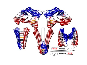 2005-2007 YZ 125 MERICA Usa Senge Graphics Kit Compatible with Yamaha - Bild 1 von 10