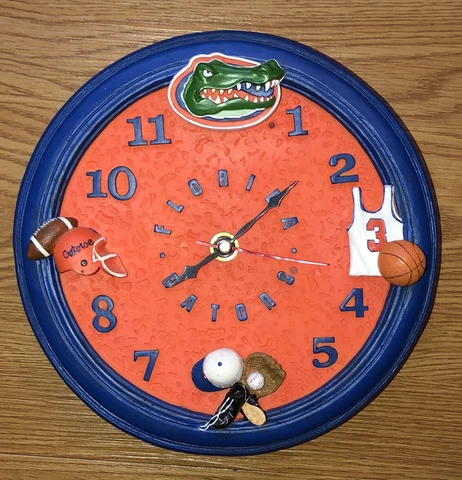 University of Florida Gators NCAA SEC Sports Man Cave 6" Decorative Wall Clock Cover
