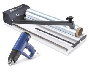 ULINE "Super Sealer" Industrie Schrumpffoliensystem - 24", mit Heißluftpistole - NEU - Bild 1 von 2