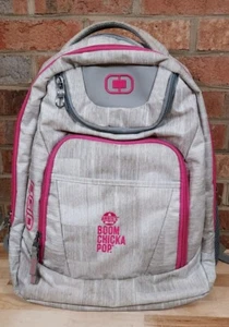 Ogio Excelsior Backpack Laptop Travel Gray Pink Bag Boom Chicka Pop - Picture 1 of 10