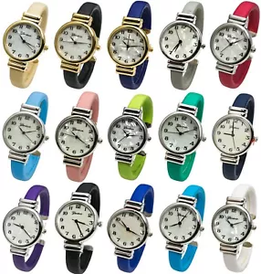 Blekon Collections Analog Quartz Saffiano 31mm Case Leather Cuff Bangle Watch - Picture 1 of 98