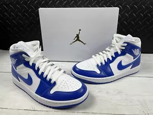 Nike Air Jordan 1 Mid ""Kentucky"" königsblau weiß Größe 11W/9,5M BQ6472-104 - Bild 1 von 11