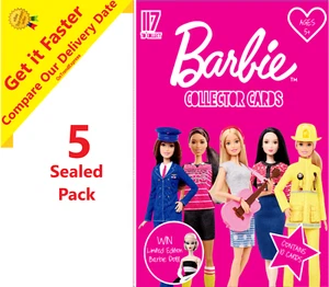 5 x Barbie Series 1 Collector Trading Cards Factory Sealed Packs 50 Cards NEW - Bild 1 von 16