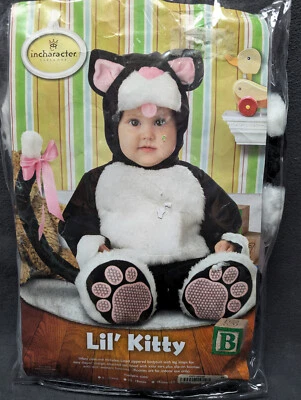 Incharacter Bebé Niño Pequeño Lil' Kitty Disfraz Halloween Talla 12-18 Mo Mono NUEVO Foto 1 de 4