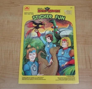 Vintage 80s 1988 Golden Sticker Fun Coloring Book Dino Riders-Missing 1 Sticker - Imagen 1 de 6