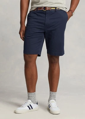 PANTALONES CORTOS POLO RALPH LAUREN elásticos de 10" de altura para hombre talla 44-alto tinta azul marino Foto 1 de 4