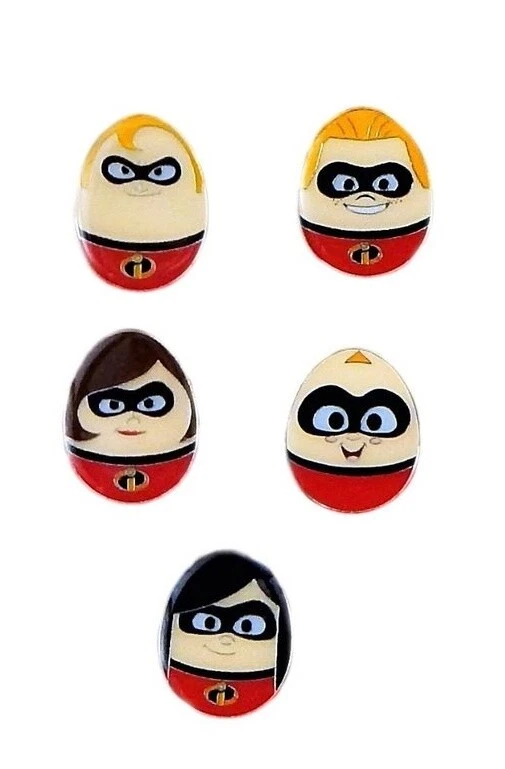 5 Increíbles Prendedores de Intercambio Pixar Disney Forma de Huevo Surtido Conjunto de Inicio Nuevo Foto 1 de 1