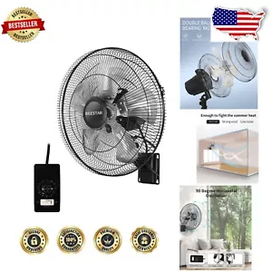 18-Inch High Velocity Wall Mount Fan with 5 Speed Settings for Faster Cooling - Picture 1 of 9
