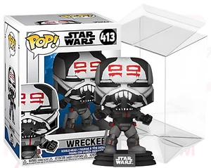 Star Wars Funko POP 413 Wrecker Bobblehead Vinyl Clone Wars PROTECTOR Included - Picture 1 of 12