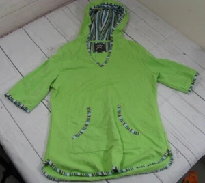 "Eivissa Girl" Girls Green Hooded Pullover Size S (6/6X) - Picture 1 of 2