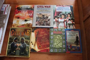 Lot of 7 Chldren's books on Wars American and World History Homeschool Teacher - Picture 1 of 4