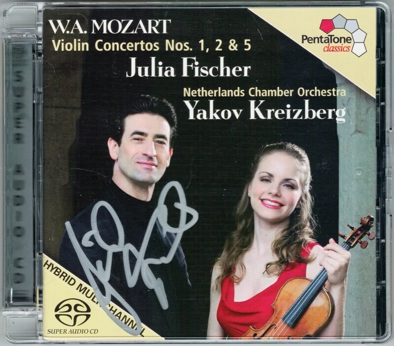 SACD Julia FISCHER Signed MOZART Violin Concerto 1 2 5 Yakov KREIZBERG PentaTone - Bild 1 von 1