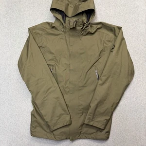 Merrell Rain Jacket Mens Medium Green Select Dry Side Vents Hiking Full Zip - Picture 1 of 7