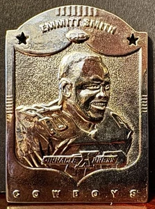 Emmitt Smith Dallas Cowboys 1997 Pinnacle X-Press Metal Works Silver 042/400 - Picture 1 of 2