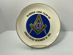 Mr Murray Lodge F & Am 807 piatto massonico 10" - Foto 1 di 4