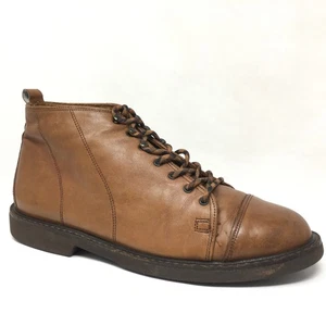 Eddie Bauer Stiefeletten Schuhe Herren Größe 9,5 Braun Leder Kappe Zehe Vintage USA - Bild 1 von 10