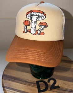 SMITHSONIAN SNAPBACK TRUCKER HAT WITH MUSHROOMS. PREOWNED. VGC. D2 - Picture 1 of 4