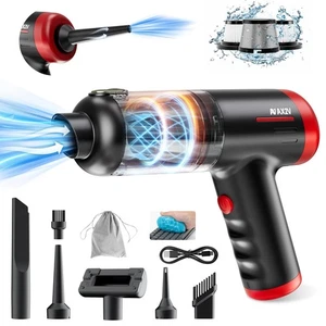 2-in-1 Car Vacuum&Air Duster,80W/16kpa/12KRPM/30 Mins,High Powerful Dust Clea... - Picture 1 of 8