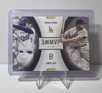 2025 Topps Welcome to the Club "3x MVP" Shohei Ohtani y Jimmie Foxx #D11 Foto 1 de 2