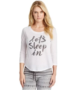 Aeropostale Womens Let's Sleep In Pajama Sleep T-shirt - Picture 1 of 3