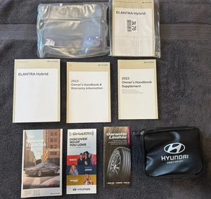 π2023 Hyundai Elantra Hybrid Owners Manual Set W/Infotaiment & First Aid Kitπ - Picture 1 of 10