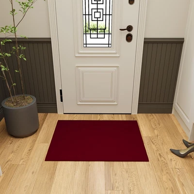 Rugs for Entryway 2'3" X 3' Non Slip Solid Small Area Rugs Durable Front Door Ma - Image 1 of 4